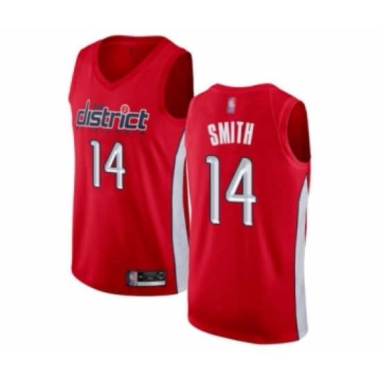 Women's Washington Wizards 14 Ish Smith Red Swingman Jersey - Earned Edition