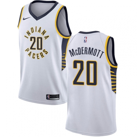 Youth Nike Indiana Pacers 20 Doug McDermott Swingman White NBA Jersey - Association Edition