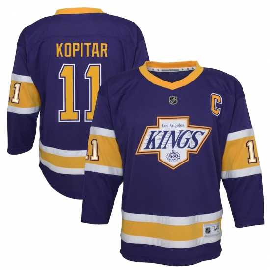 Youth Los Angeles Kings 11 Anze Kopitar Purple 2020-21 Special Edition Replica Player Jersey