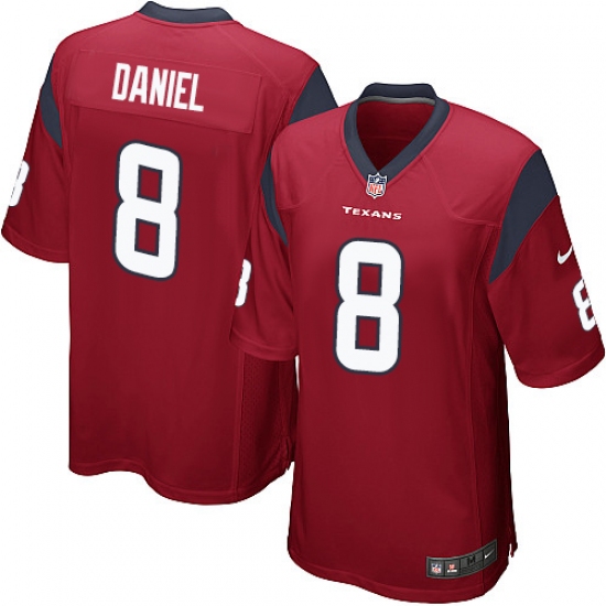 Men's Nike Houston Texans 8 Trevor Daniel Game Red Alternate NFL Jersey