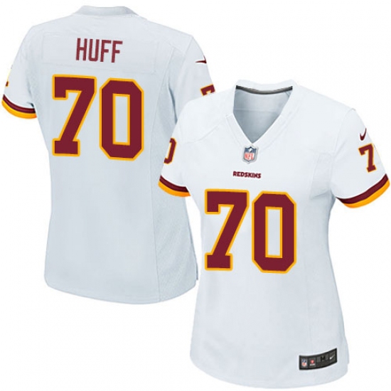 Women's Nike Washington Redskins 70 Sam Huff Game White NFL Jersey