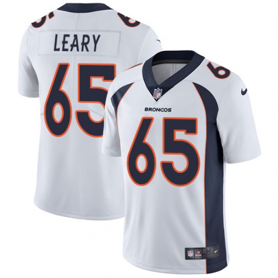Youth Nike Denver Broncos 65 Ronald Leary White Vapor Untouchable Limited Player NFL Jersey