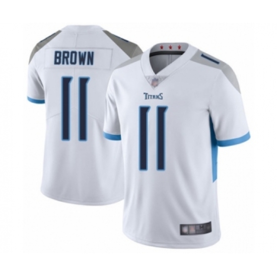 Men's Tennessee Titans 11 A.J. Brown White Vapor Untouchable Limited Player Football Jersey