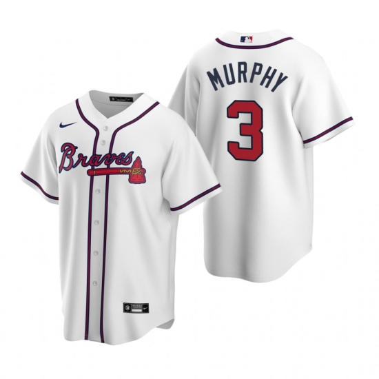 Men's Nike Atlanta Braves 3 Dale Murphy White Home Stitched Baseball Jersey