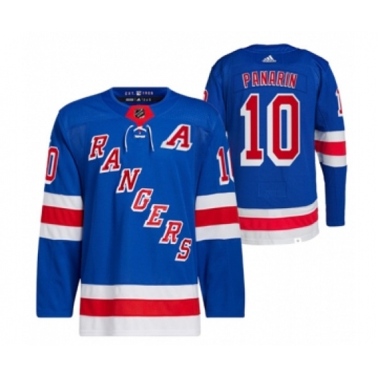 Men's New York Rangers 10 Artemi Panari Blue Stitched Jersey