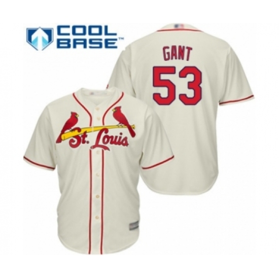 Youth St. Louis Cardinals 53 John Gant Authentic Cream Alternate Cool Base Baseball Player Jersey