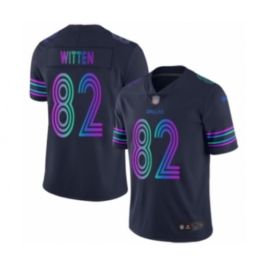 Women's Dallas Cowboys 82 Jason Witten Limited Navy Blue City Edition Football Jersey