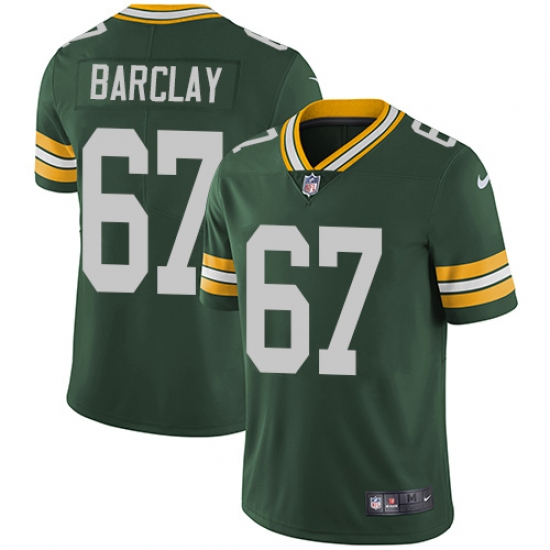 Men's Nike Green Bay Packers 67 Don Barclay Green Team Color Vapor Untouchable Limited Player NFL Jersey