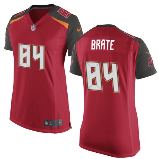 Women's Nike Tampa Bay Buccaneers 84 Cameron Brate Game Red Team Color NFL Jersey