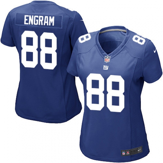 Women's Nike New York Giants 88 Evan Engram Game Royal Blue Team Color NFL Jersey