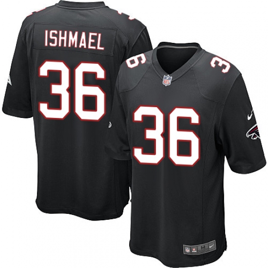 Men's Nike Atlanta Falcons 36 Kemal Ishmael Game Black Alternate NFL Jersey