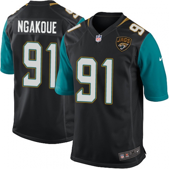 Men's Nike Jacksonville Jaguars 91 Yannick Ngakoue Game Black Alternate NFL Jersey