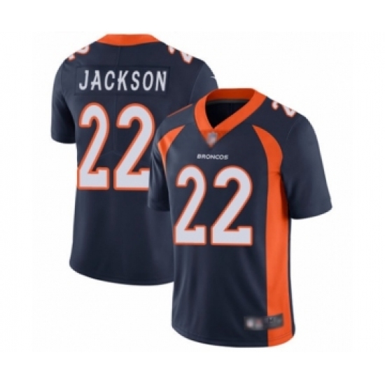 Youth Denver Broncos 22 Kareem Jackson Navy Blue Alternate Vapor Untouchable Limited Player Football Jersey