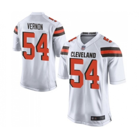 Men's Cleveland Browns 54 Olivier Vernon Game White Football Jersey