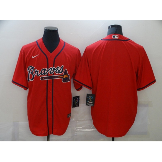 Men's Nike Atlanta Braves Blank Red Jersey