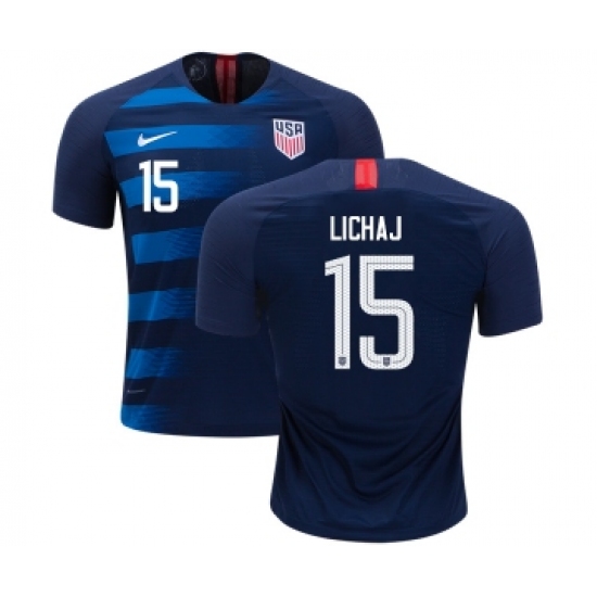 Women's USA 15 Lichaj Away Soccer Country Jersey