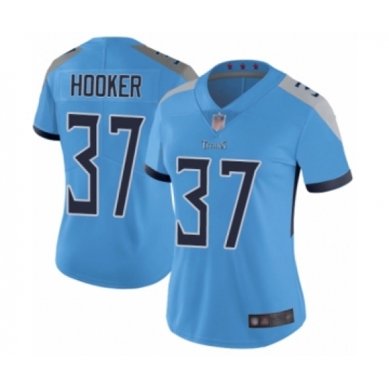 Women's Tennessee Titans 37 Amani Hooker Light Blue Alternate Vapor Untouchable Limited Player Football Jersey