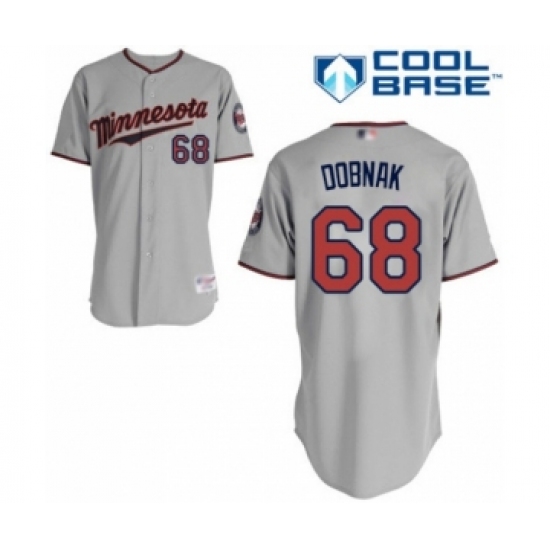 Youth Minnesota Twins 68 Randy Dobnak Authentic Grey Road Cool Base Baseball Player Jersey