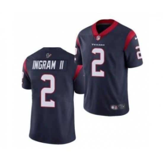 Men's Houston Texans 2 Mark Ingram II Navy Vapor Untouchable Limited Stitched Jersey