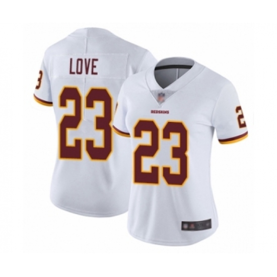 Women's Washington Redskins 23 Bryce Love White Vapor Untouchable Limited Player Football Jersey