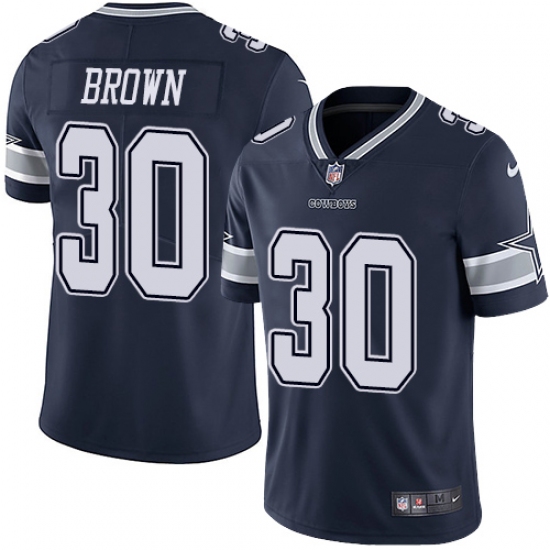 Youth Nike Dallas Cowboys 30 Anthony Brown Navy Blue Team Color Vapor Untouchable Limited Player NFL Jersey