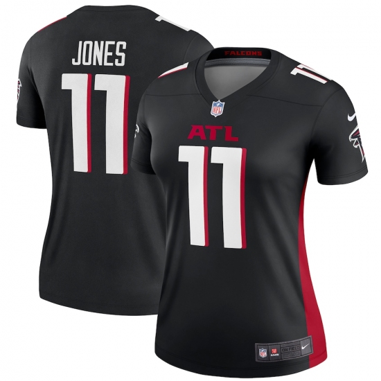 Women's Atlanta Falcons 11 Julio Jones Nike Black Legend Jersey