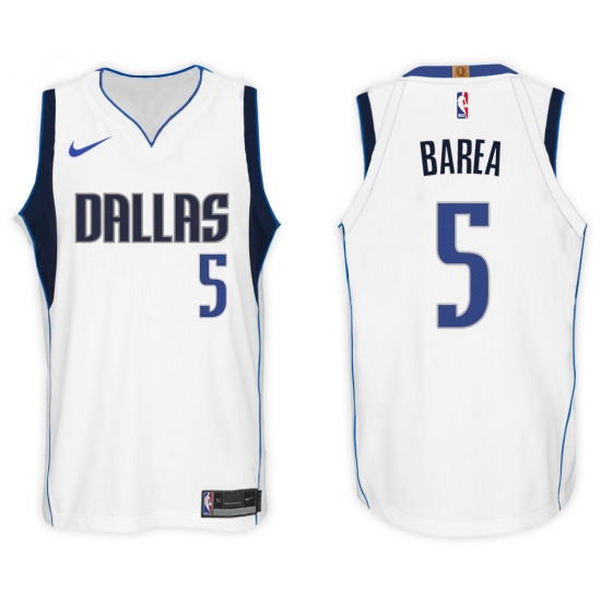 Nike NBA Dallas Mavericks 5 J JBarea Jersey 2017-18 New Season White Jersey