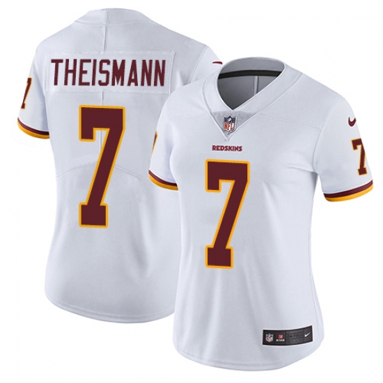 Women's Nike Washington Redskins 7 Joe Theismann Elite White NFL Jersey