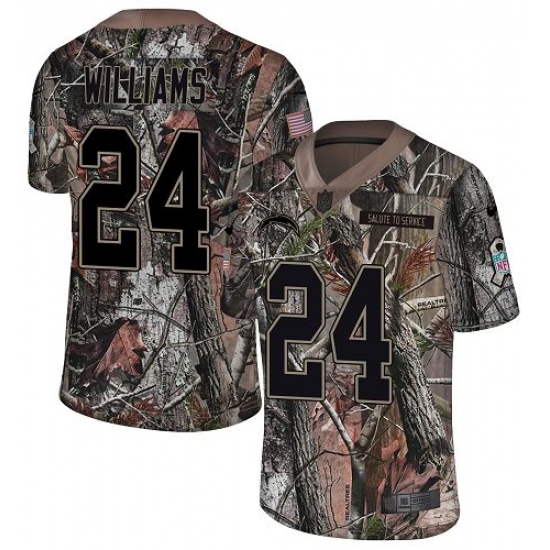 Youth Nike Los Angeles Chargers 72 Joe Barksdale Limited Camo Rush Realtree NFL Jersey