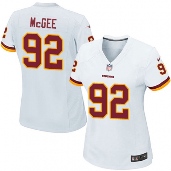 Women's Nike Washington Redskins 92 Stacy McGee Game White NFL Jersey