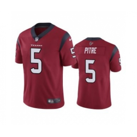 Men's Houston Texans 5 Jalen Pitre Red Vapor Untouchable Limited Stitched Jersey