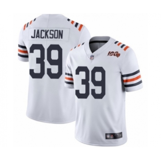 Youth Chicago Bears 39 Eddie Jackson White 100th Season Limited Football Jersey