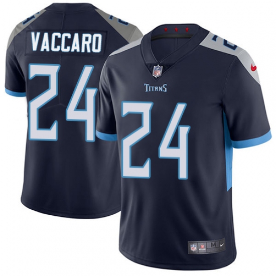 Men Nike Tennessee Titans 24 Kenny Vaccaro Navy Blue Team Color Vapor Untouchable Limited Player NFL Jersey