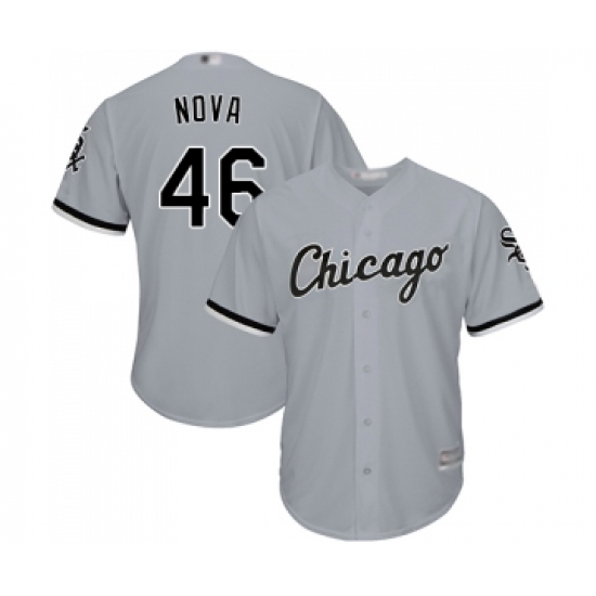 Youth Chicago White Sox 46 Ivan Nova Replica Grey Road Cool Base Baseball Jersey