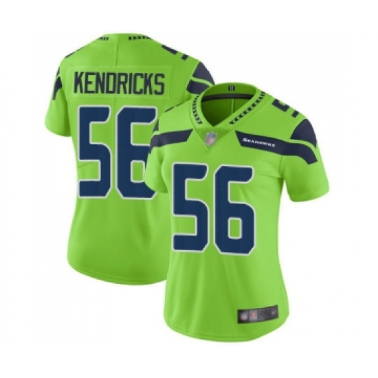 Women's Seattle Seahawks 56 Mychal Kendricks Limited Green Rush Vapor Untouchable Football Jersey