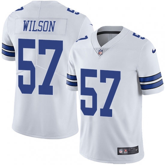 Youth Nike Dallas Cowboys 57 Damien Wilson White Vapor Untouchable Limited Player NFL Jersey