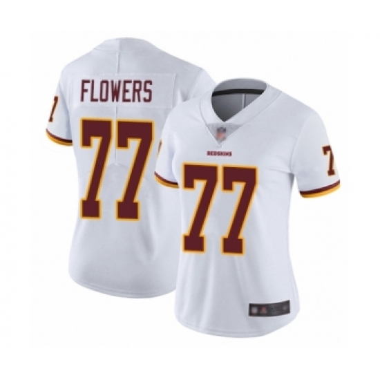 Women's Washington Redskins 77 Ereck Flowers White Vapor Untouchable Limited Player Football Jersey