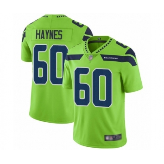 Youth Seattle Seahawks 60 Phil Haynes Limited Green Rush Vapor Untouchable Football Jersey