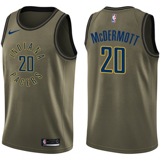 Youth Nike Indiana Pacers 20 Doug McDermott Swingman Green Salute to Service NBA Jersey