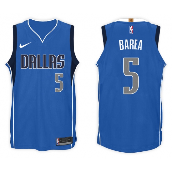 Nike NBA Dallas Mavericks 5 J JBarea Jersey 2017-18 New Season Blue Jersey