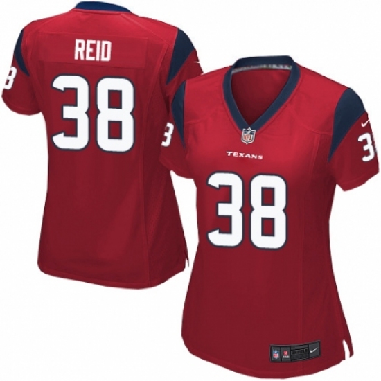 Women's Nike Houston Texans 38 Justin Reid Game Red Alternate NFL Jersey