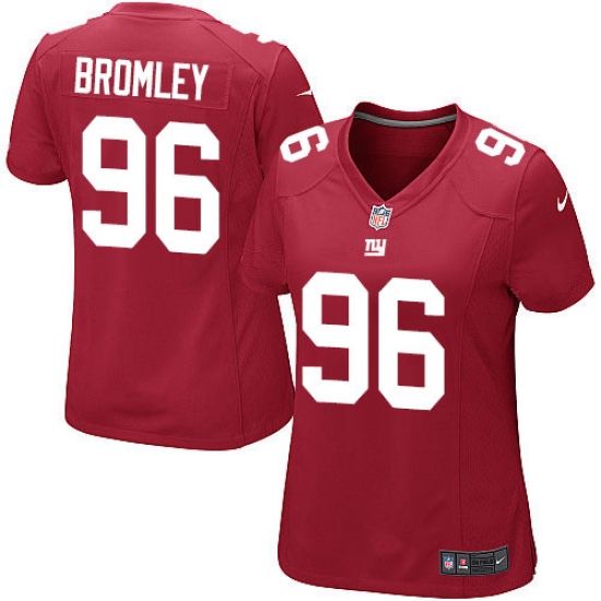 Women's Nike New York Giants 96 Jay Bromley Game Red Alternate NFL Jersey