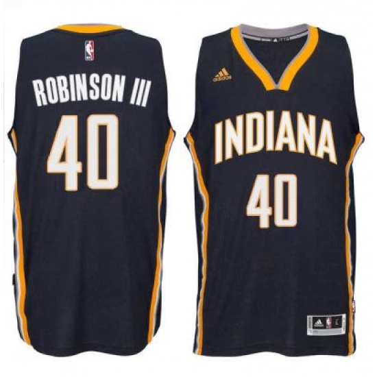 Men's Indiana Pacers 40 Glenn Robinson III adidas Navy Player Swingman Road Jersey