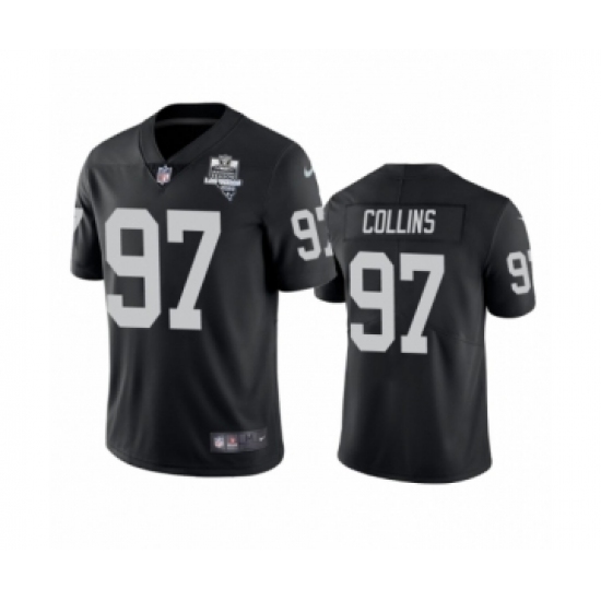 Women's Oakland Raiders 97 Maliek Collins Black 2020 Inaugural Season Vapor Limited Jersey