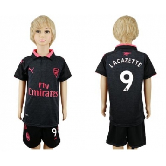 Arsenal 9 Lacazette Sec Away Kid Soccer Club Jersey