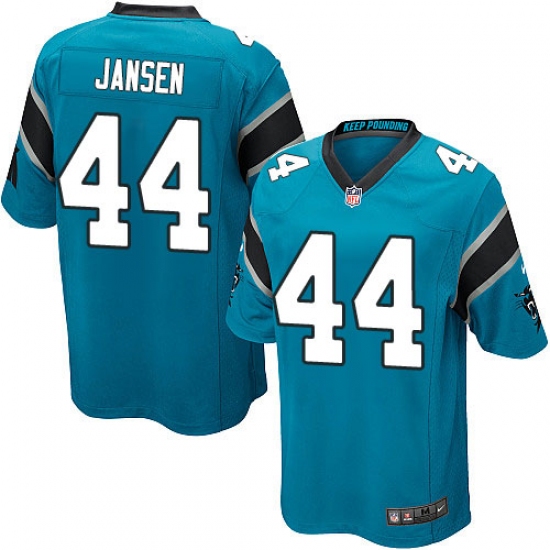 Men's Nike Carolina Panthers 44 J.J. Jansen Game Blue Alternate NFL Jersey