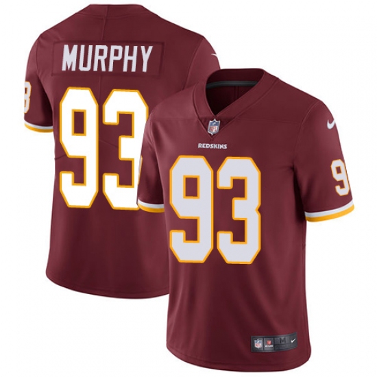 Men's Nike Washington Redskins 93 Trent Murphy Burgundy Red Team Color Vapor Untouchable Limited Player NFL Jersey