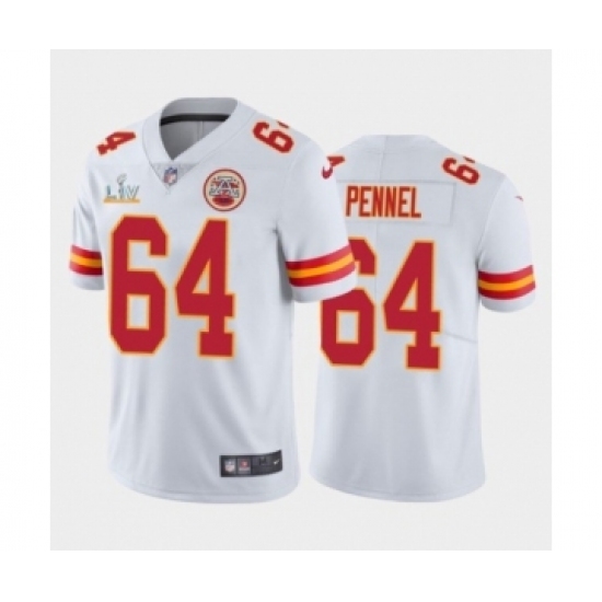 Youth Kansas City Chiefs 64Mike Pennel White 2021 Super Bowl LV Jersey