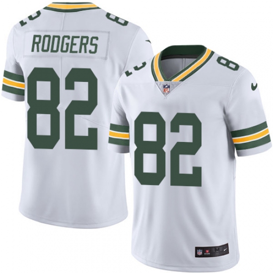 Men's Nike Green Bay Packers 82 Richard Rodgers White Vapor Untouchable Limited Player NFL Jersey