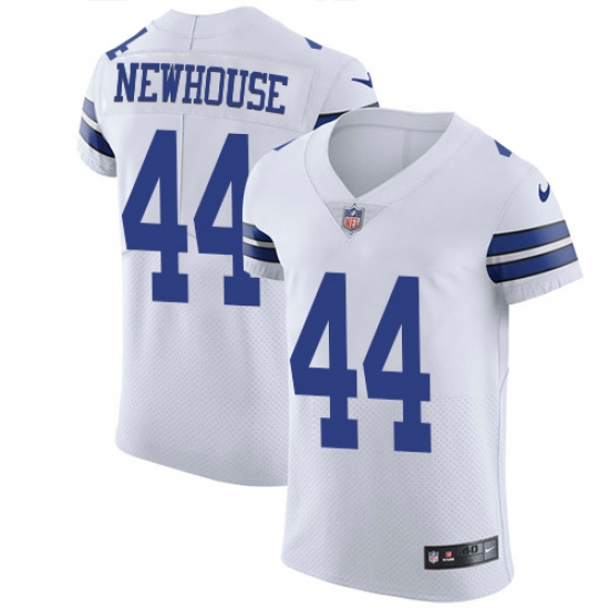 Men's Nike Dallas Cowboys 44 Robert Newhouse Elite White NFL Jersey